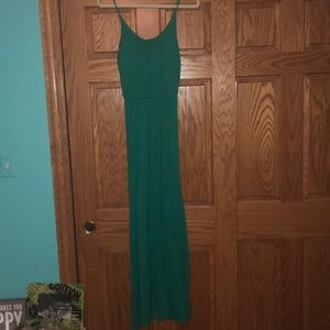 Full length spaghetti strap dress